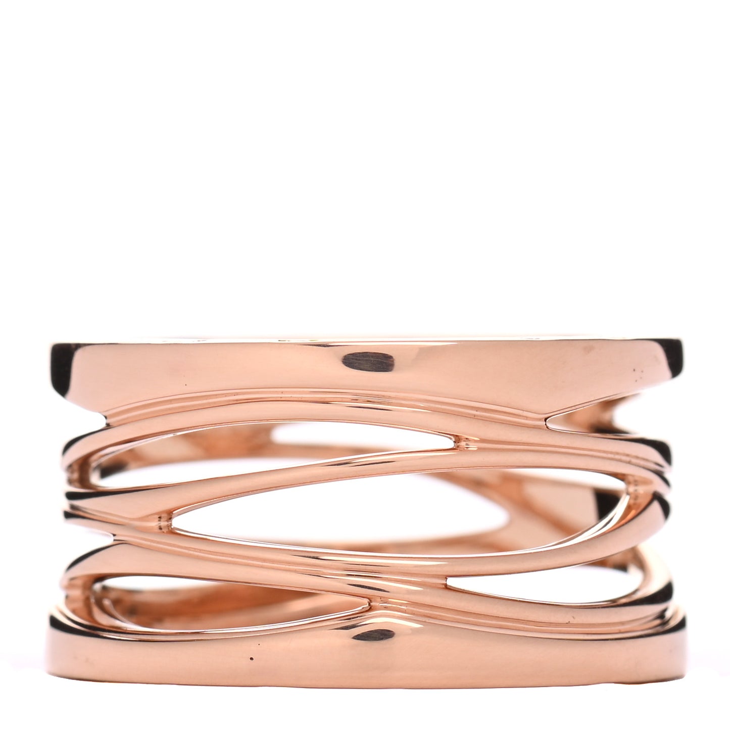 18K Rose Gold B.Zero1 Legend Four-Band Ring 58 8.25