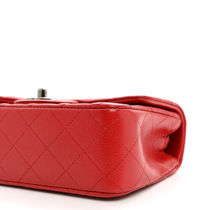 Chanel Caviar Quilted Mini Rectangular Flap Red 10 of 11