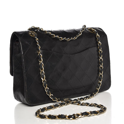 Chanel Lambskin Quilted Medium Double Flap Black 3 of 17