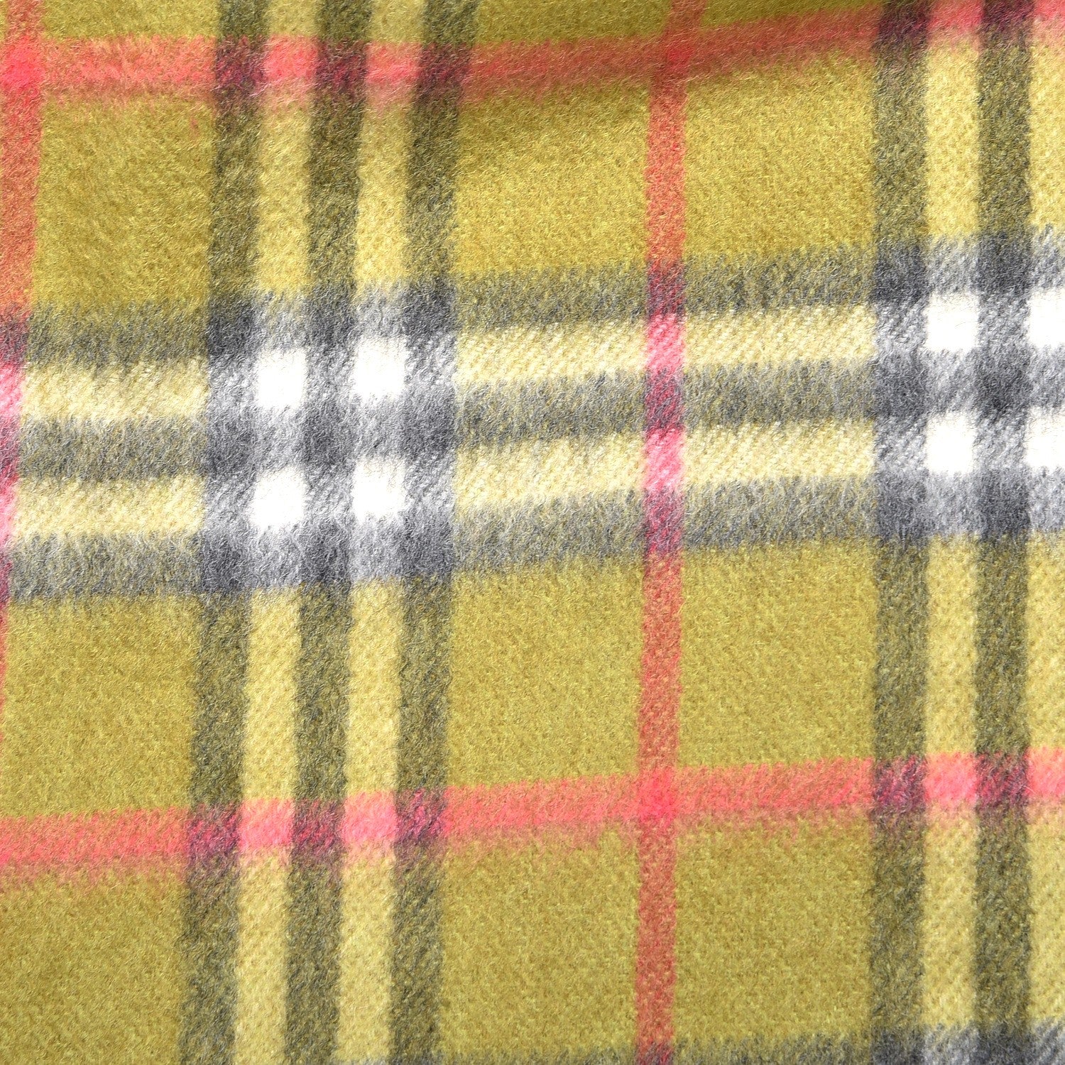 Burberry Cashmere House Check Fringe Scarf Green 5 of 5