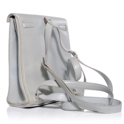 Hermes Box Calfskin Kelly Ado 20 Backpack Gris Pale 3 of 8