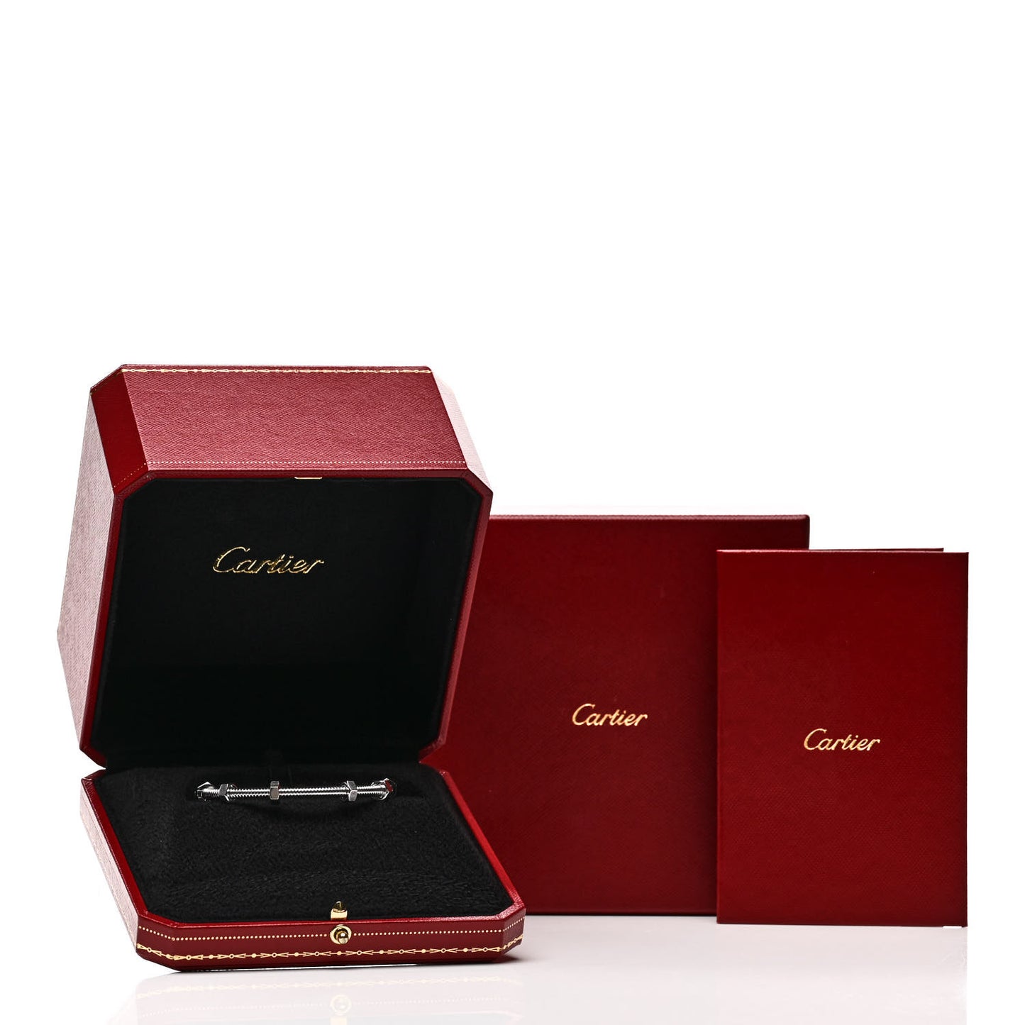 18K White Gold Ecrou de Cartier Bracelet 16