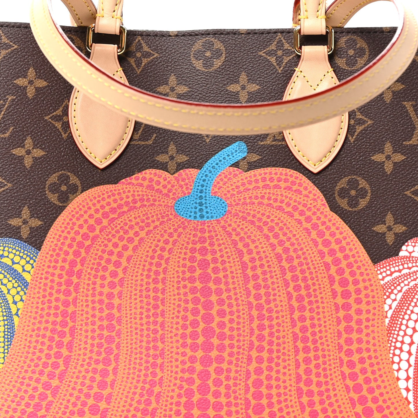 LV X YK Monogram Pumpkin Onthego MM Multicolor