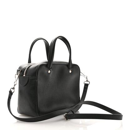 Balenciaga Shiny Day Calfskin XS Triangle Square Bag Black 3 of 11