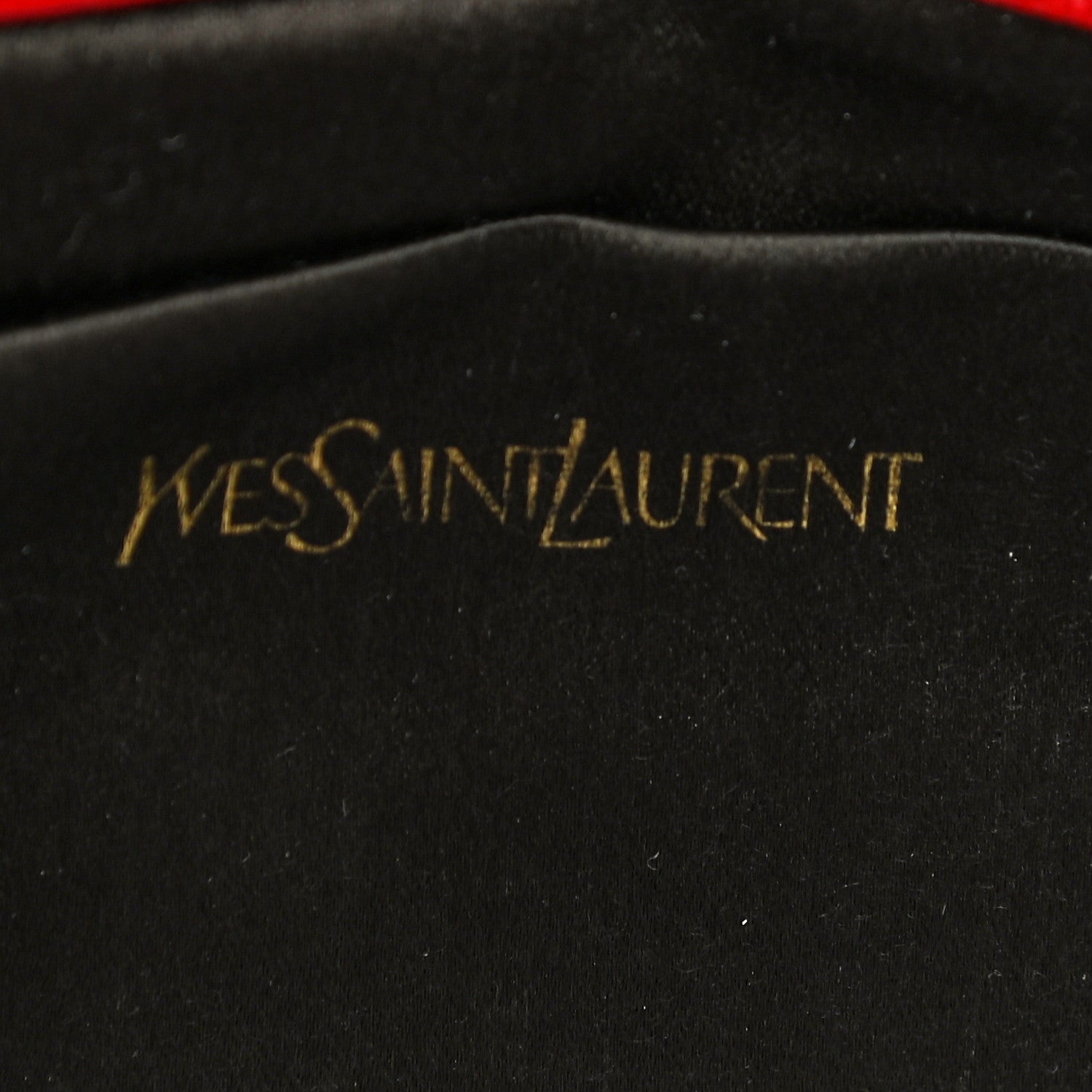 Saint Laurent Textured Patent Small Belle De Jour Clutch Red 6 of 9