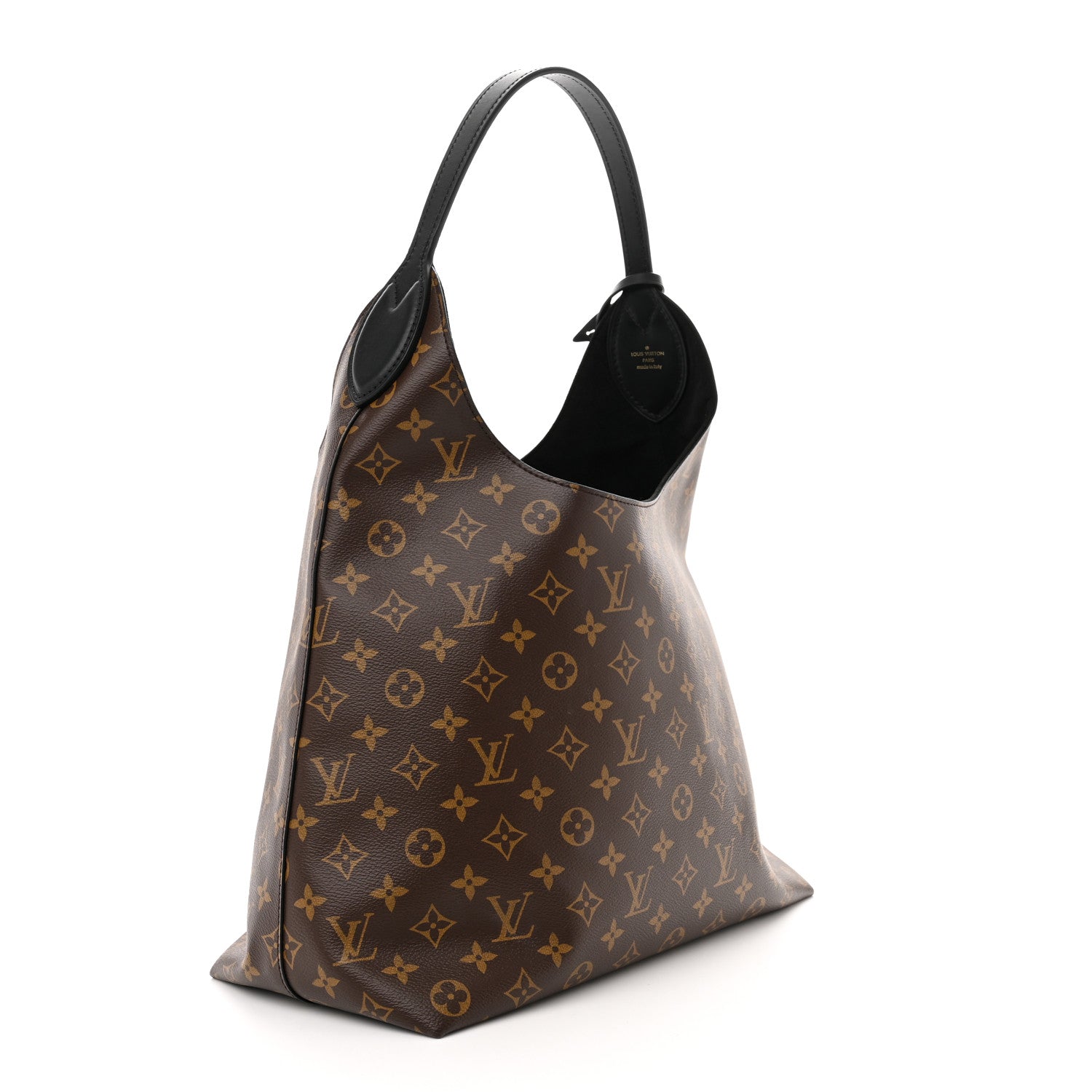 Louis Vuitton Monogram Flower Hobo Black 3 of 10