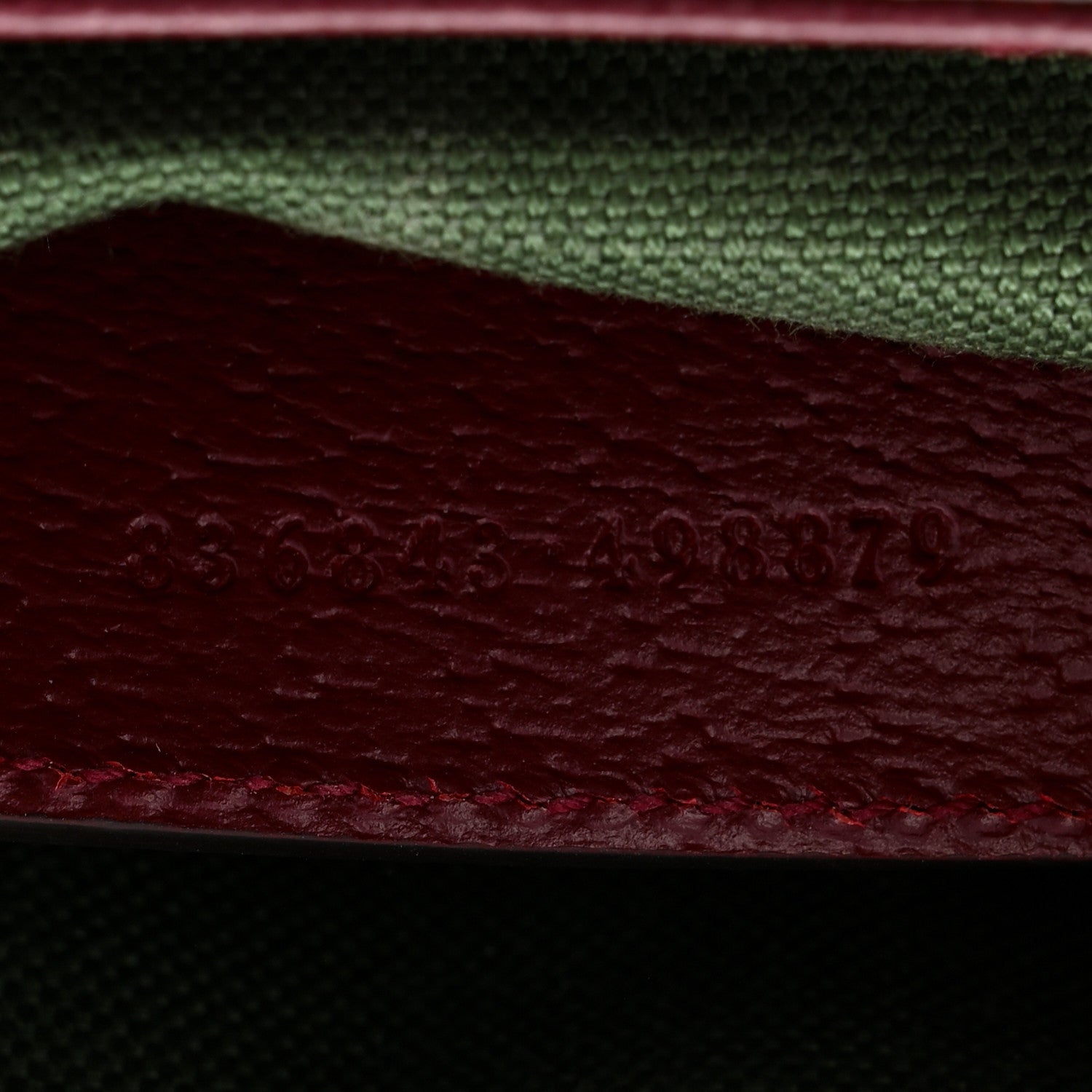 Gucci GG Supreme Monogram Textured Dollar Calfskin Small Ophidia Top Handle Shoulder Bag Beige Bordeaux 7 of 11