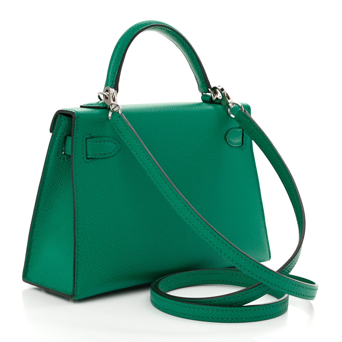 Epsom Mini Kelly Sellier 20 Vert Jade