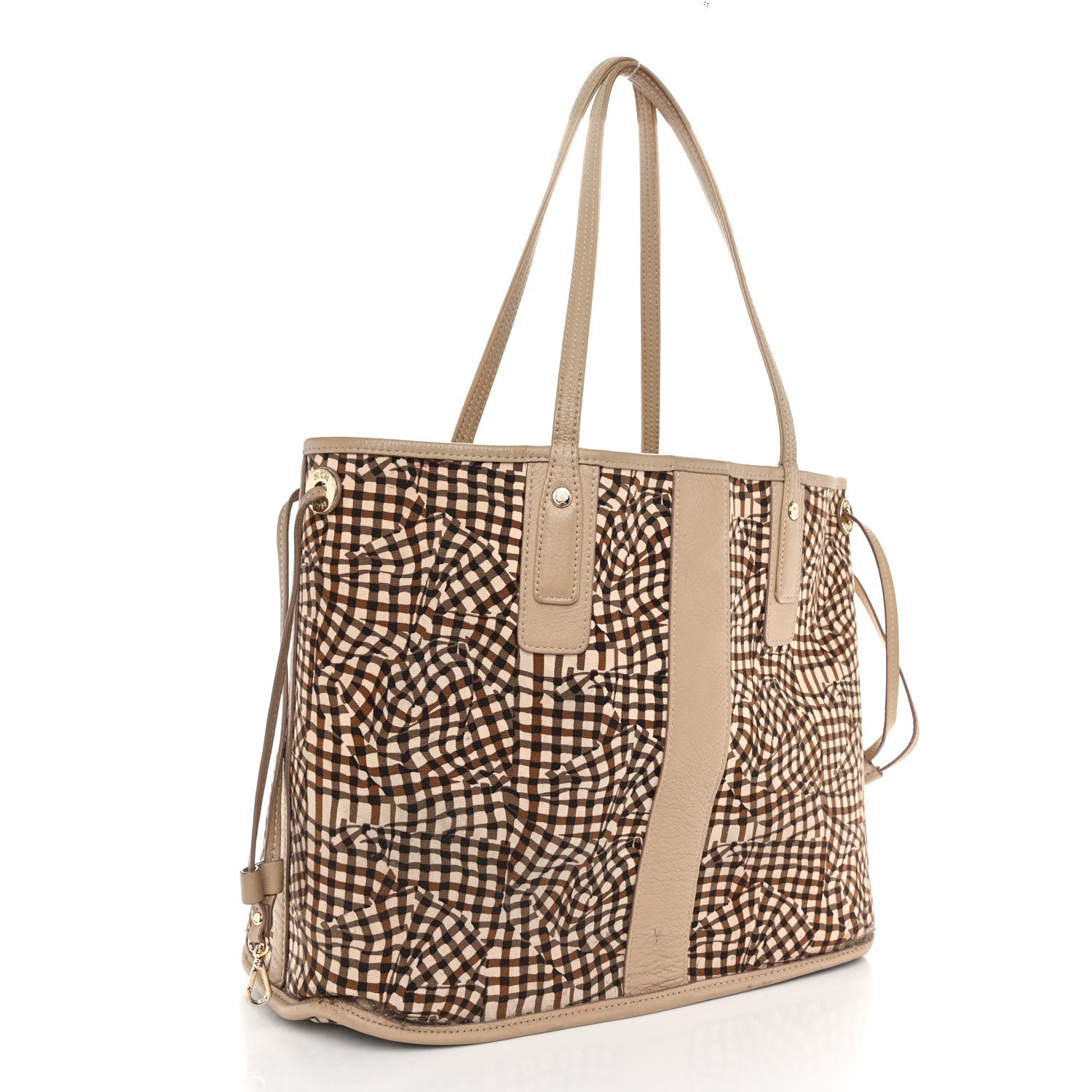 MCM Visetos Medium Liz Reversible Shopper Tote Beige 5 of 16