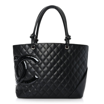 Chanel Calfskin Quilted Large Cambon Tote Black 1 of 9