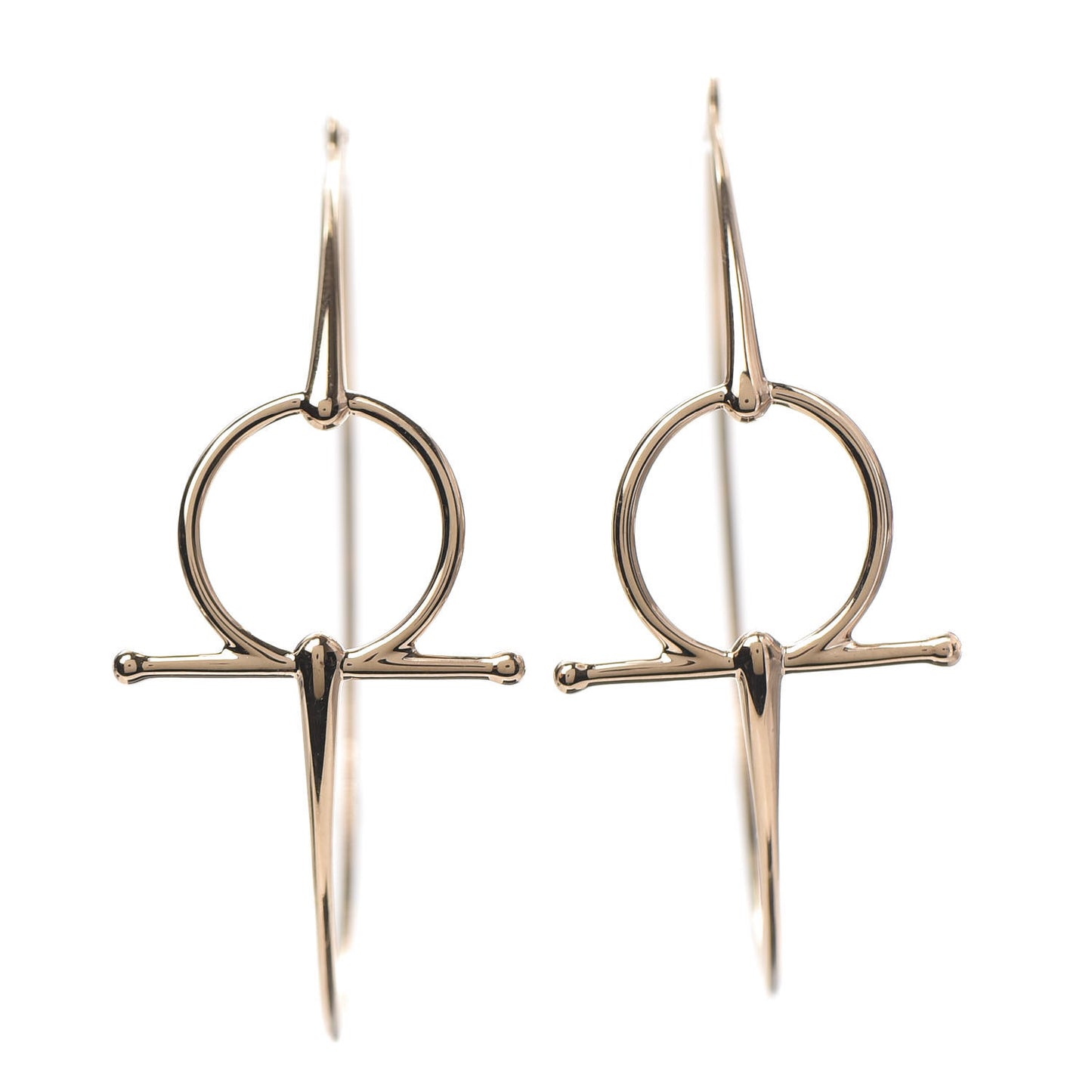 18K Rose Gold Filet D'Or Hoop Earrings