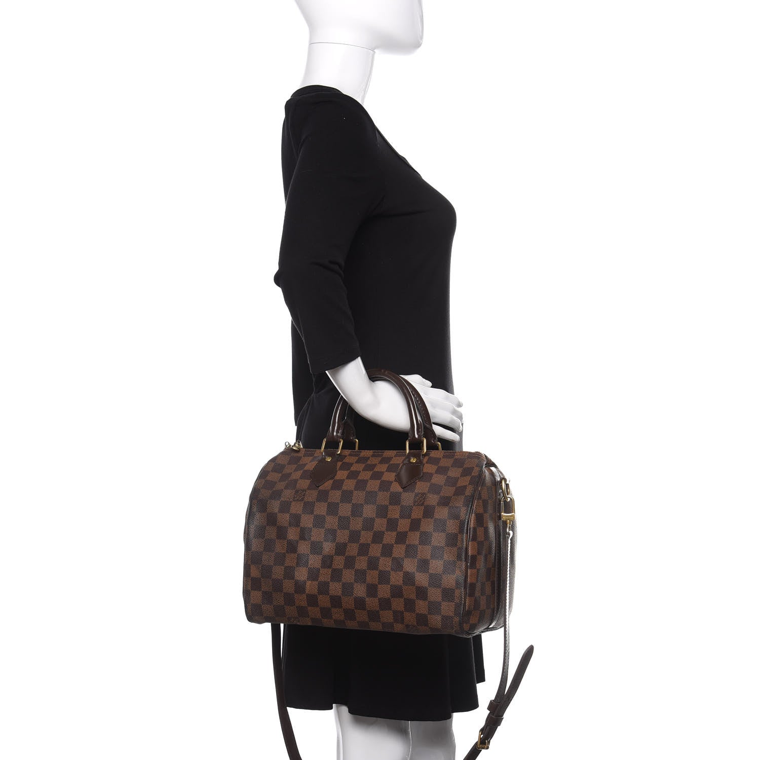 Louis Vuitton Damier Ebene Speedy Bandouliere 30 2 of 18