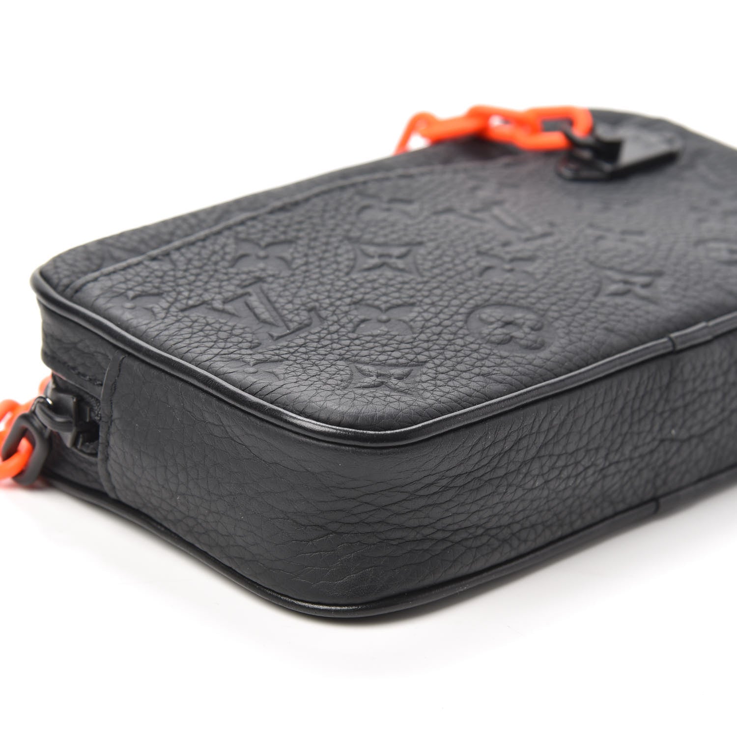 Louis Vuitton Taurillon Monogram Uniformes Solar Ray Soft Pochette Volga Belt Bag Black 8 of 9