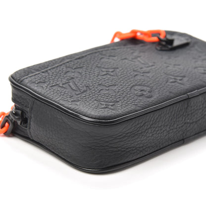 Louis Vuitton Taurillon Monogram Uniformes Solar Ray Soft Pochette Volga Belt Bag Black 8 of 9