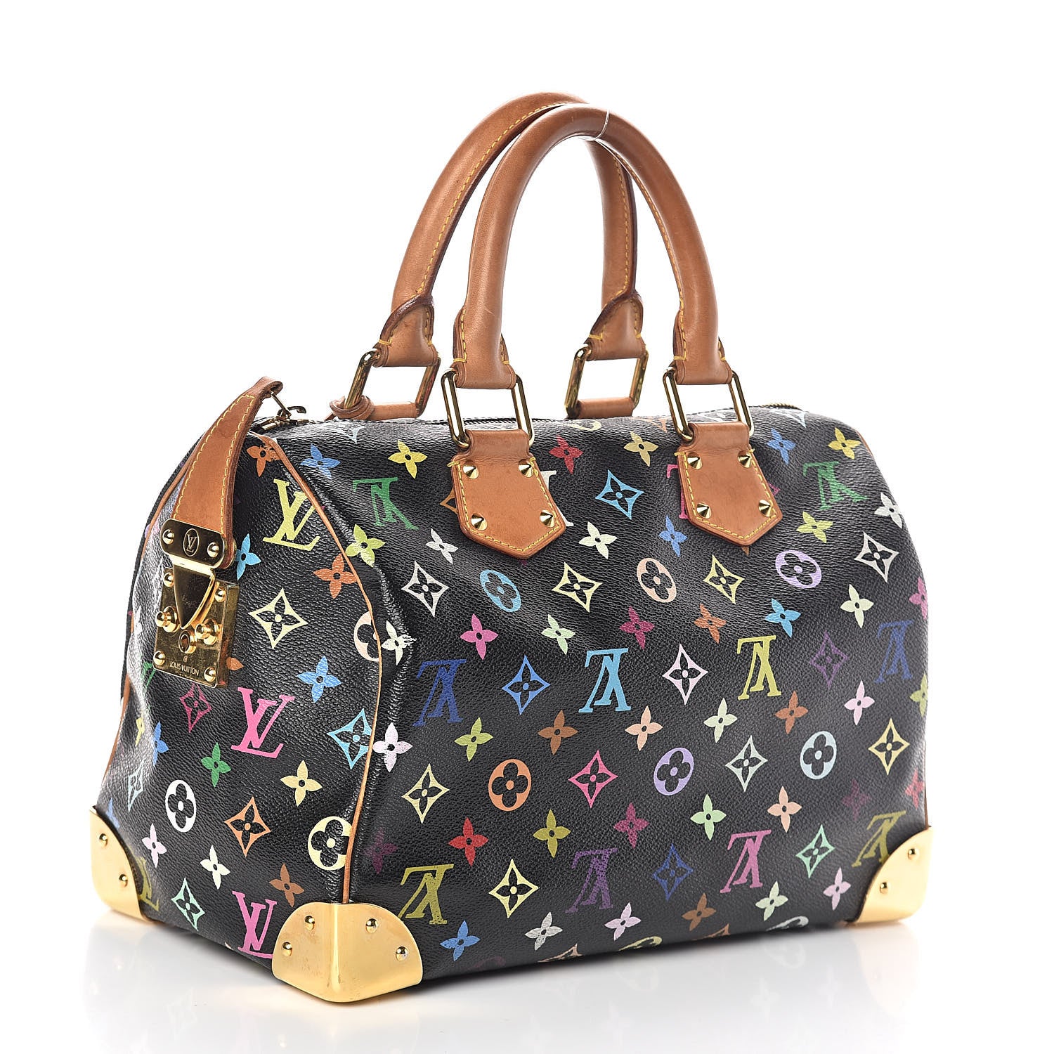 Louis Vuitton Monogram Multicolor Speedy 30 Black 3 of 13