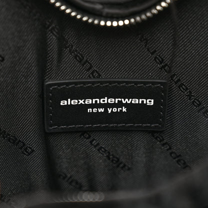 Alexander Wang Ostrich Feather Heart Pillow Clutch Black 6 of 11
