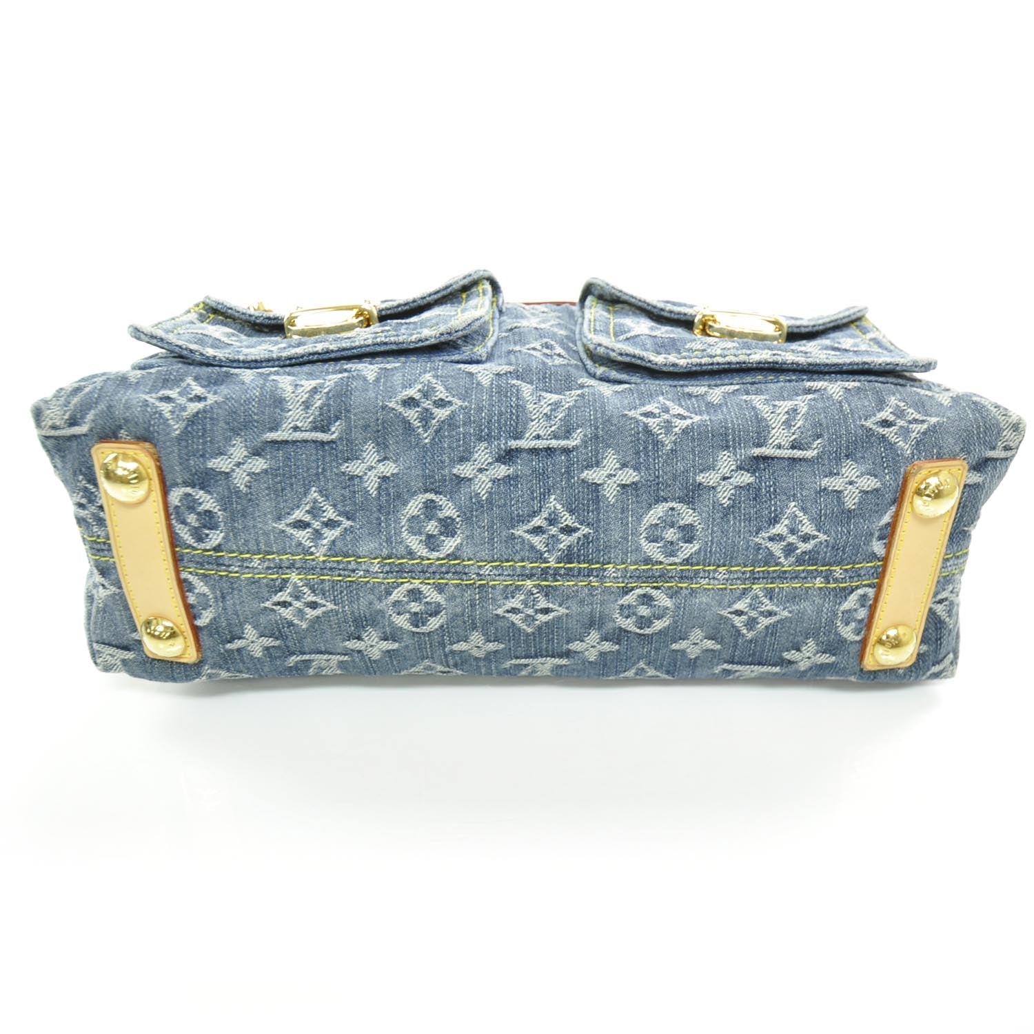 Louis Vuitton Monogram Denim Baggy PM Blue 4 of 9