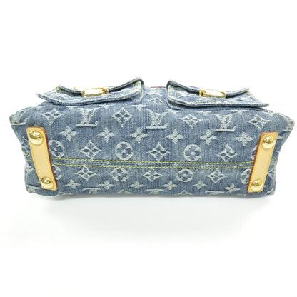 Louis Vuitton Monogram Denim Baggy PM Blue 4 of 9