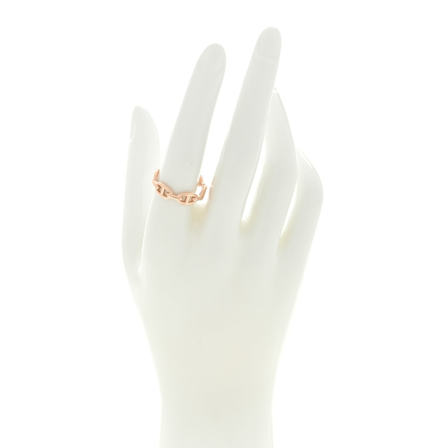 18K Rose Gold PM Chaine d'Ancre Enchainee Ring 58 8.25