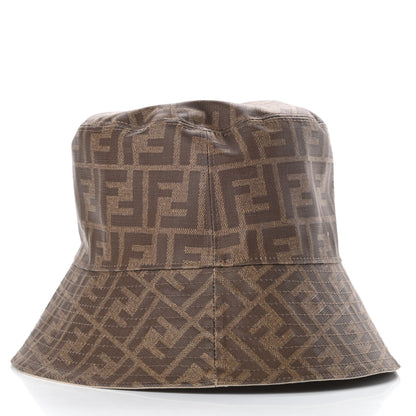 Fendi Technical Fabric FF Reversible Bucket Hat M Tobacco Beige 4 of 6