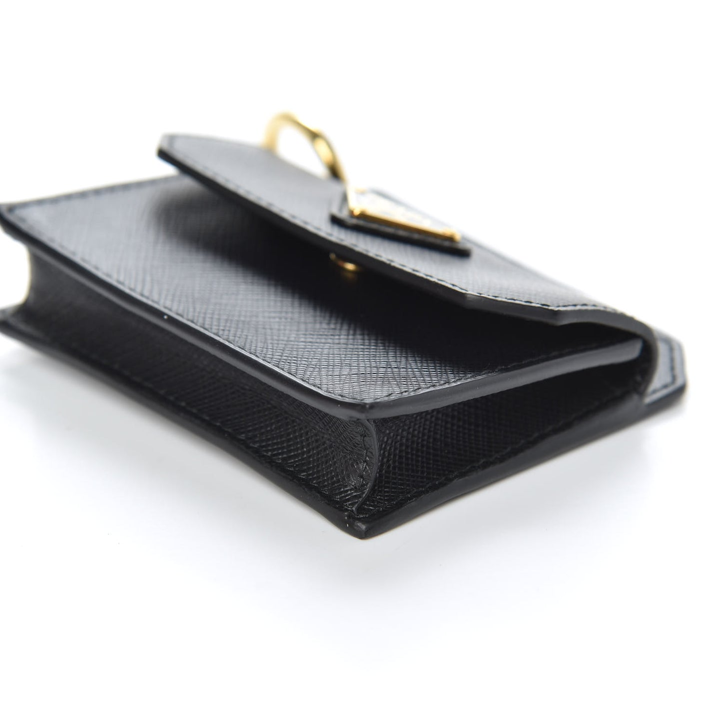 Saffiano Metal Coin Purse Black