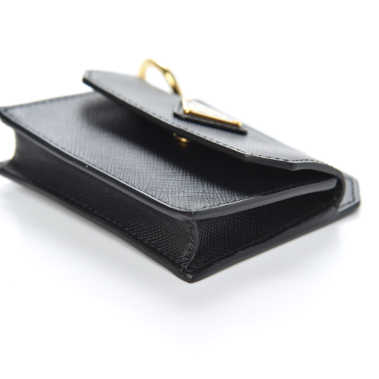 Prada Saffiano Metal Coin Purse Black 8 of 9
