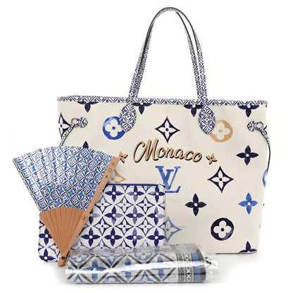 Louis Vuitton Monogram Canvas By The Pool Monaco 2.0 Neverfull GM Set Blue 3 of 12