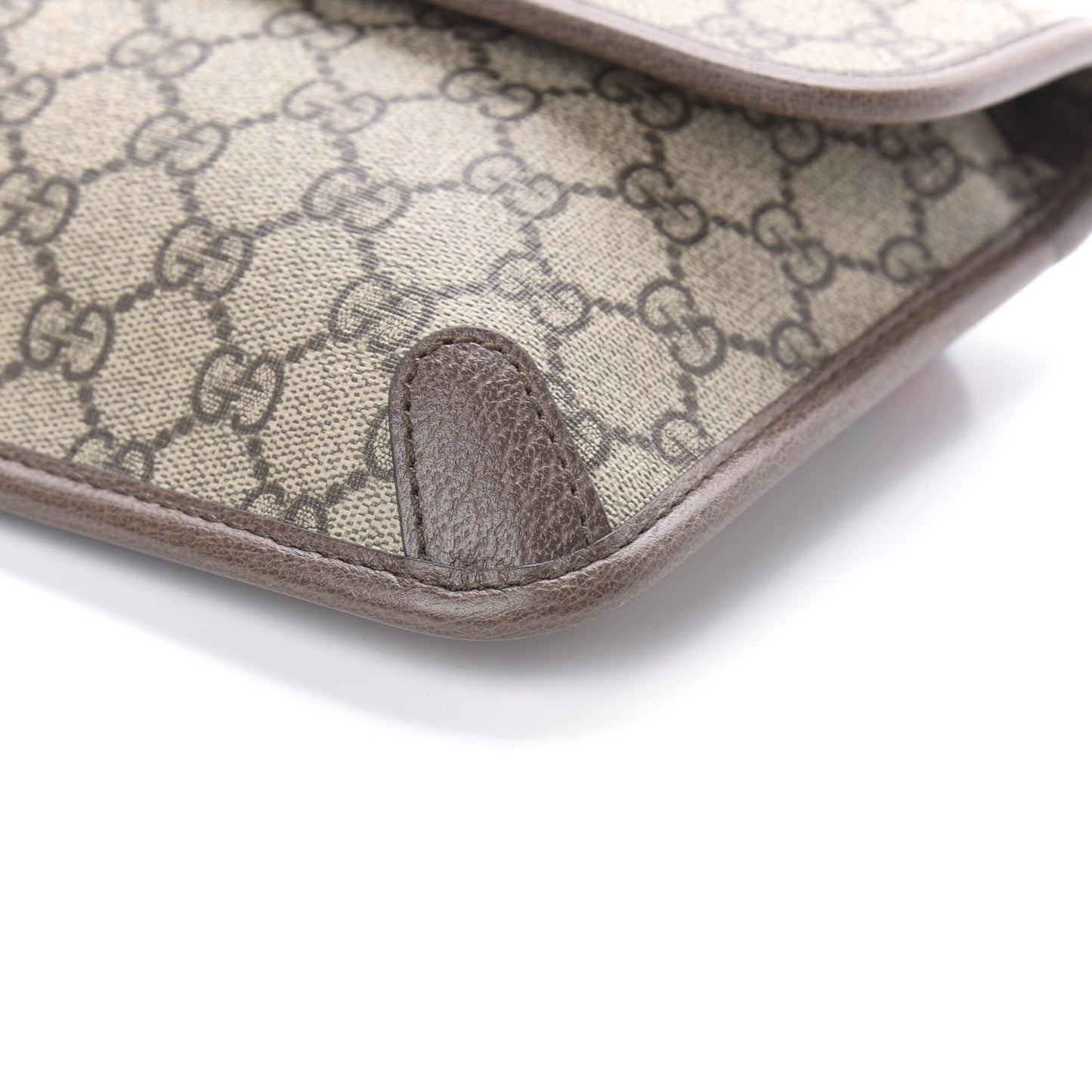 GG Supreme Monogram Neo Vintage Web Belt Bag Brown