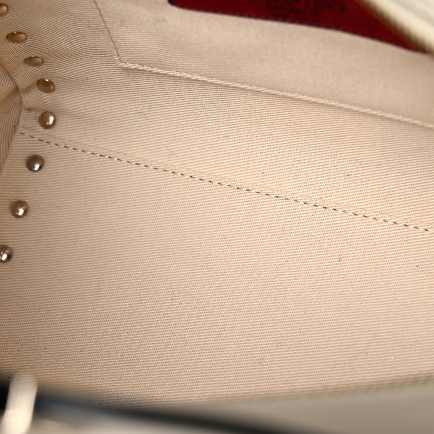 Vitello Mini Rockstud Double Handle Tote Ivory