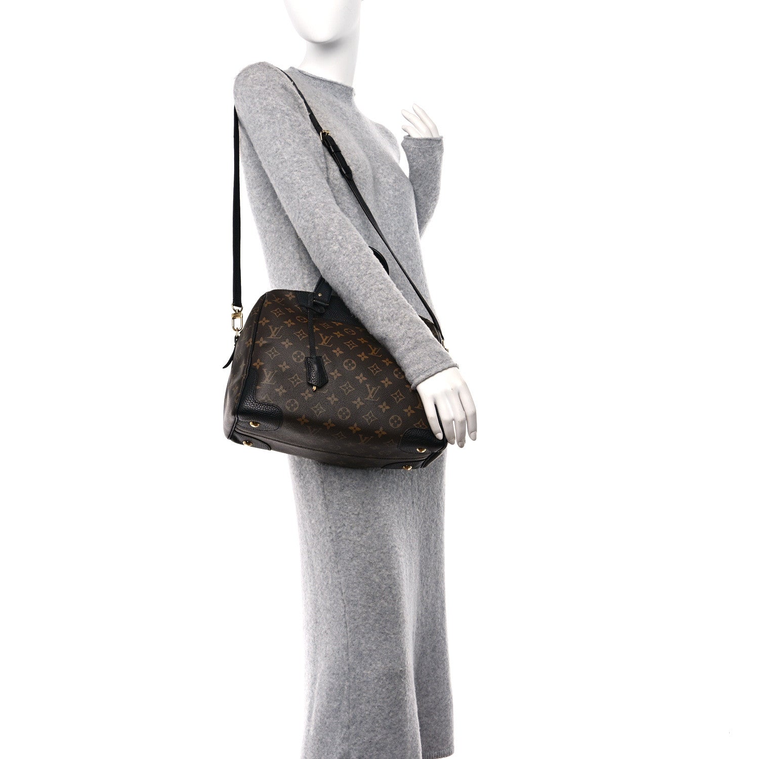 Louis Vuitton Monogram Retiro NM Black 2 of 13