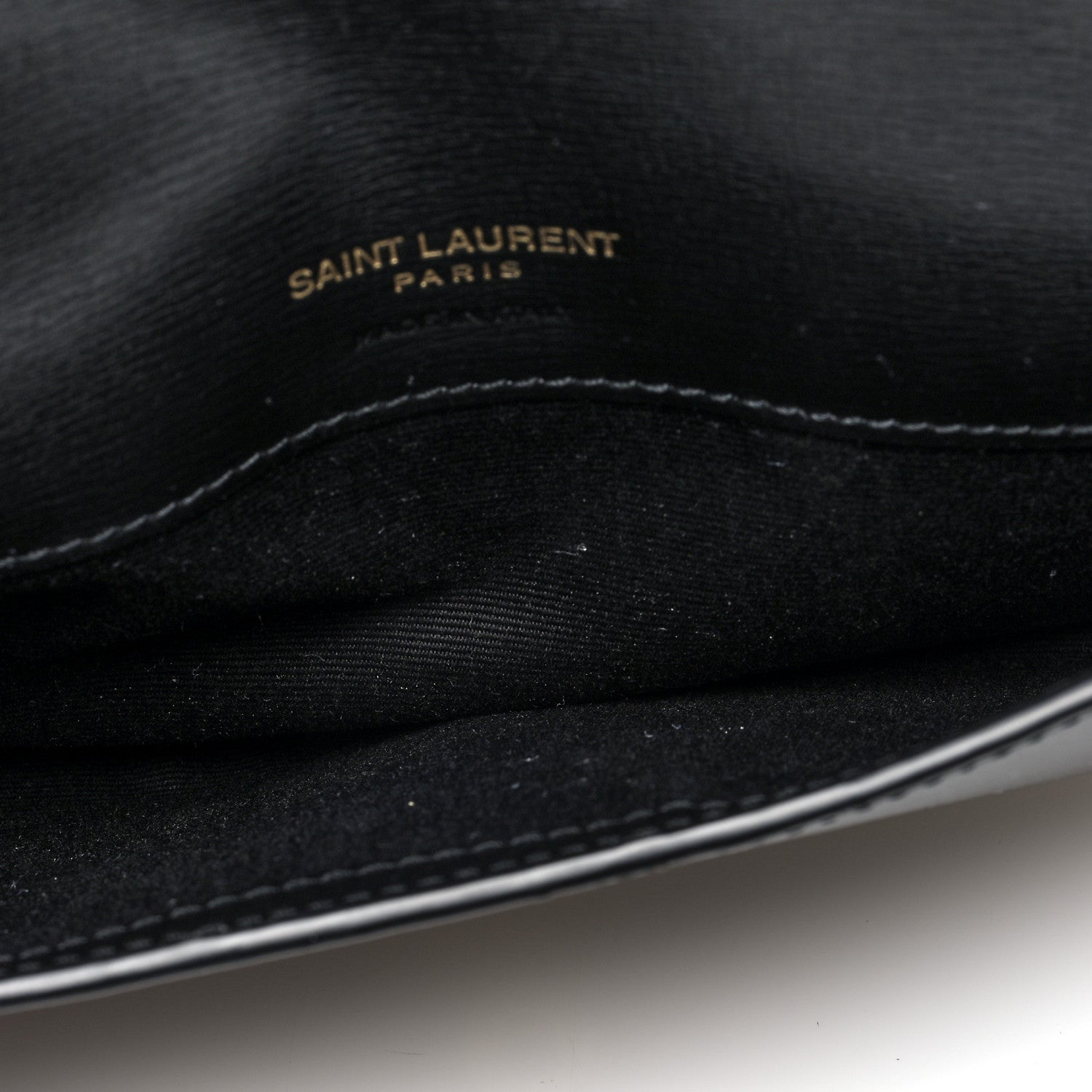 Saint Laurent Smooth Calfskin Monogram Phone Holder Crossbody Black 5 of 9