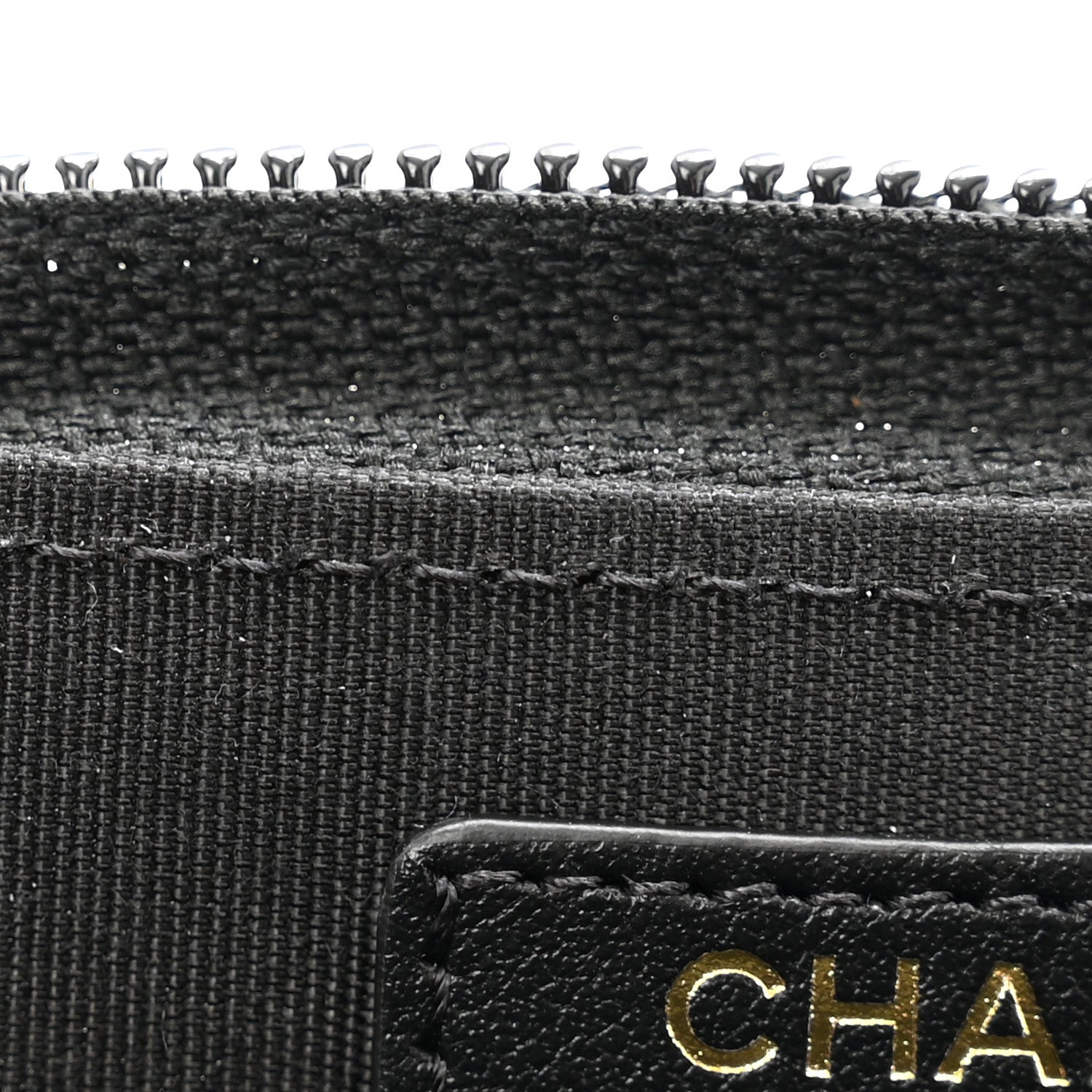 Chanel Caviar Quilted Boy Zip Around Coin Purse Wallet Black 9 of 10