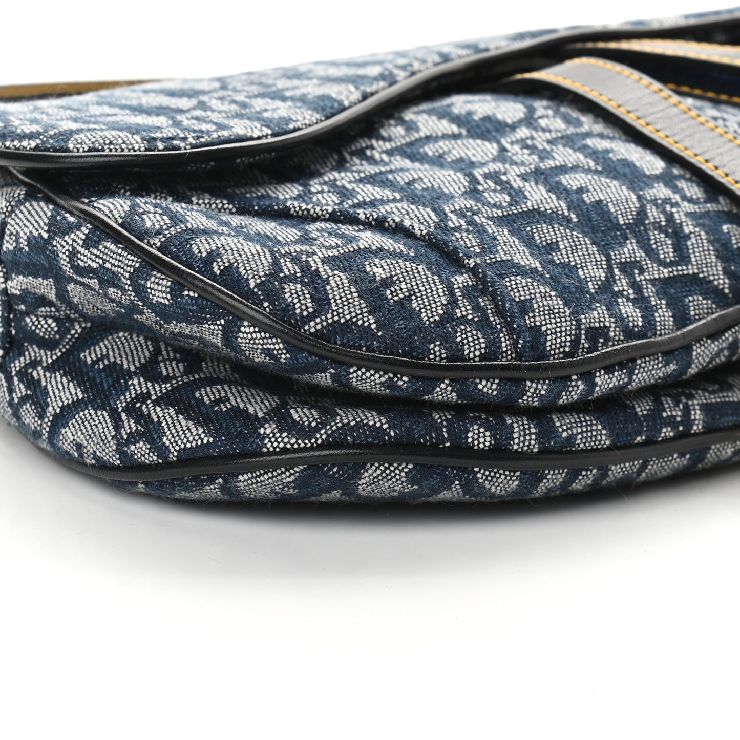 Monogram Double Saddle Bag Navy Blue