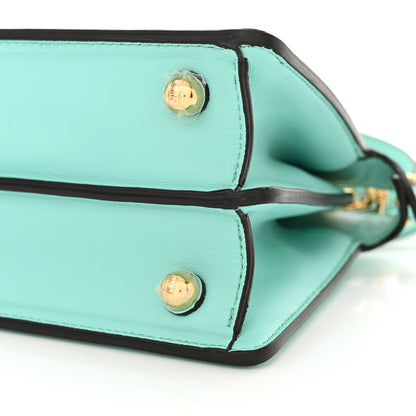 Fendi Shiny Nappa Petite Peekaboo I SEE U Satchel Spring Turquoise 11 of 11