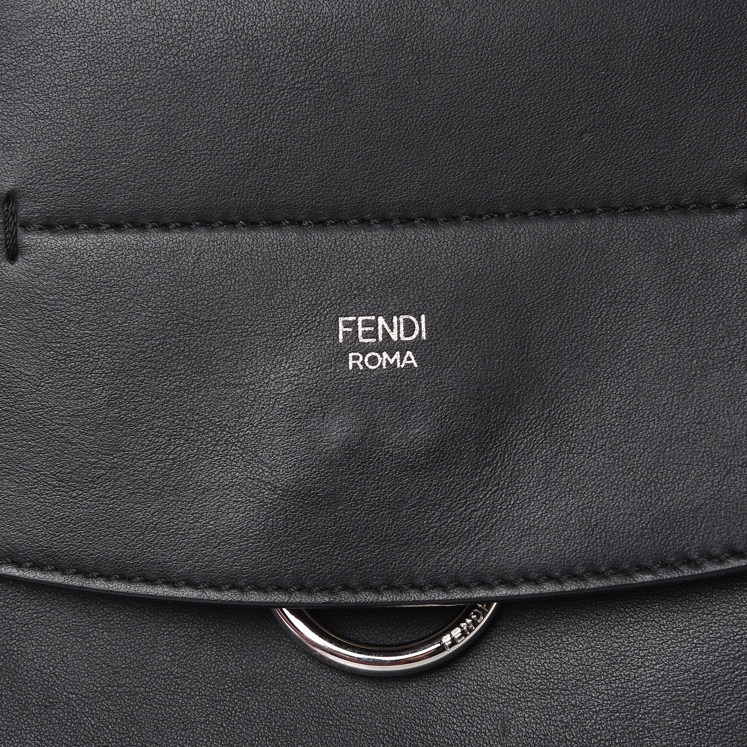 Fendi Vitello Century Opaco Large Back to School Backpack Black 11 of 11