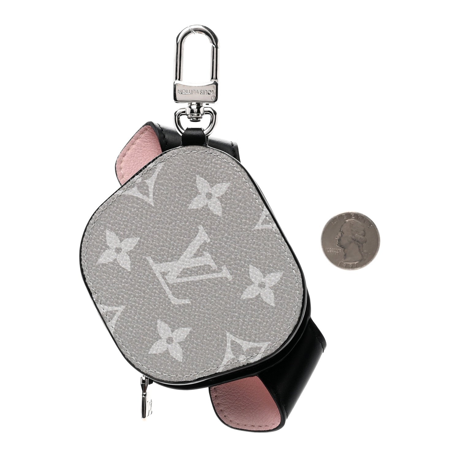 Louis Vuitton Monogram Dog Bag Bag Charm Key Holder Black 2 of 5