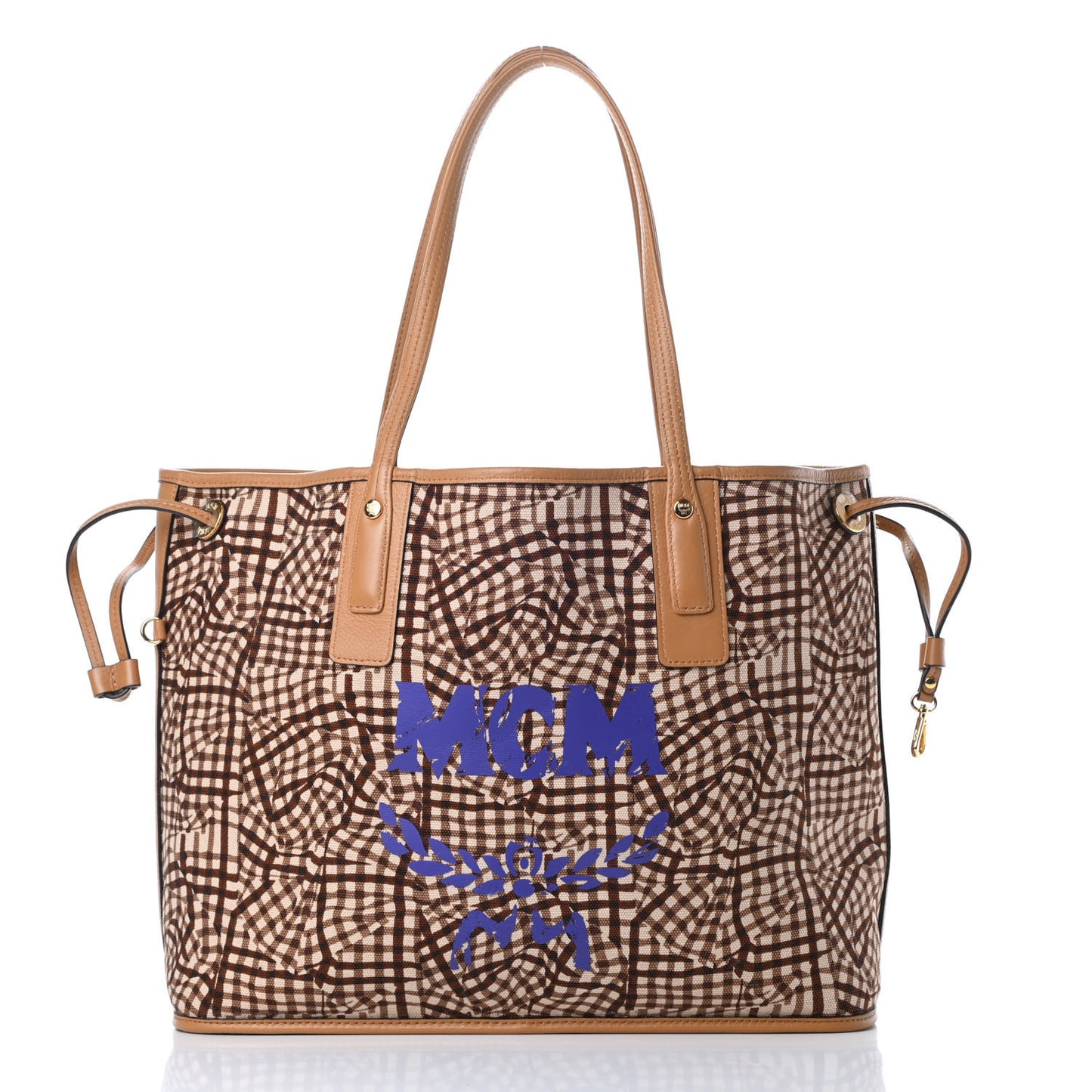 Visetos Medium Liz Reversible Shopper Tote Cognac