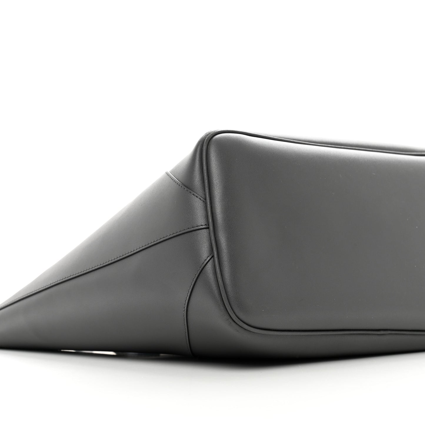 Smooth Calfskin Wing Shopper Tote Grey