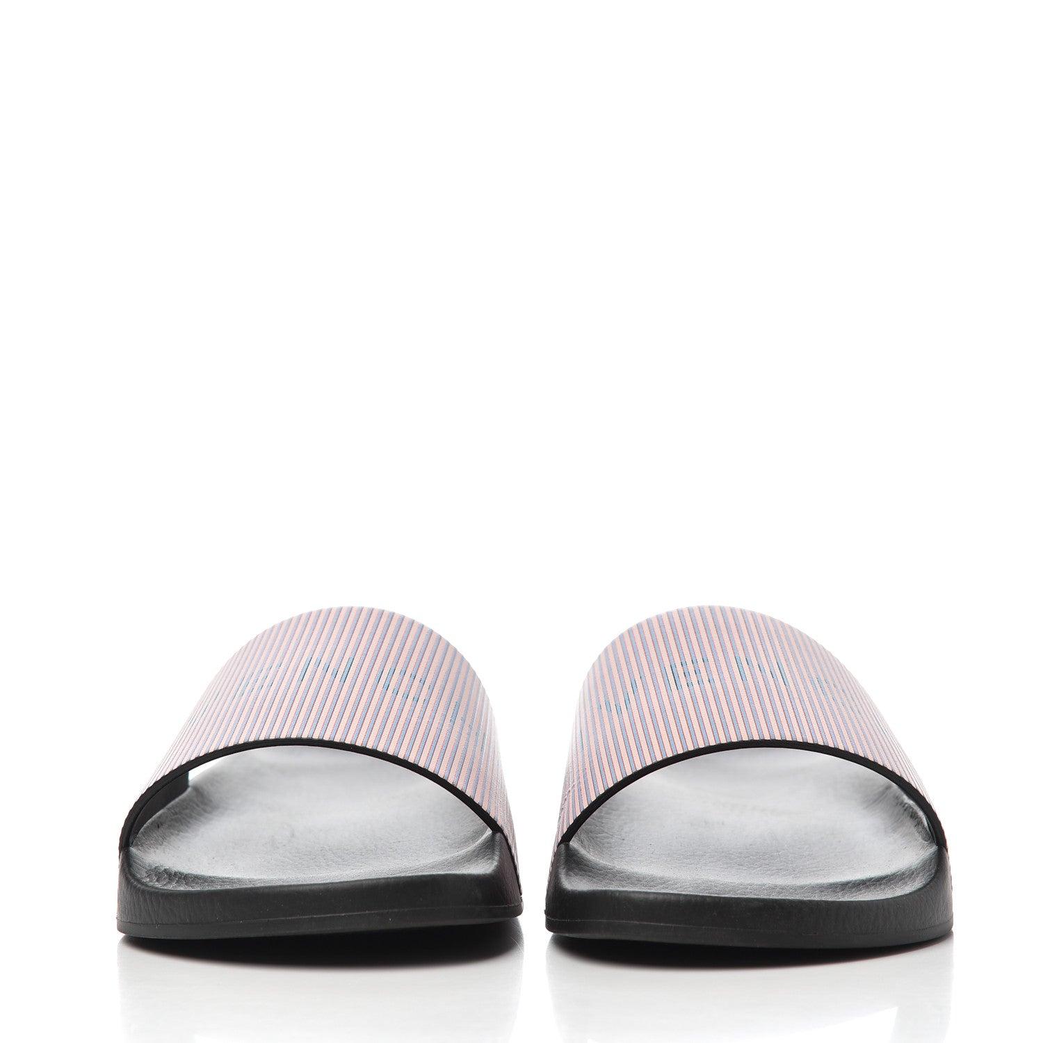 Givenchy Metallic Calfskin Logo Womens Pool Slide Sandals 37 Light Pink 2 of 9