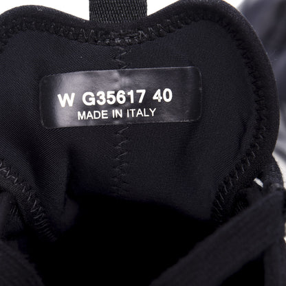 Chanel Velvet Calfskin Mixed Fibers CC Sneakers 40 Black 9 of 10