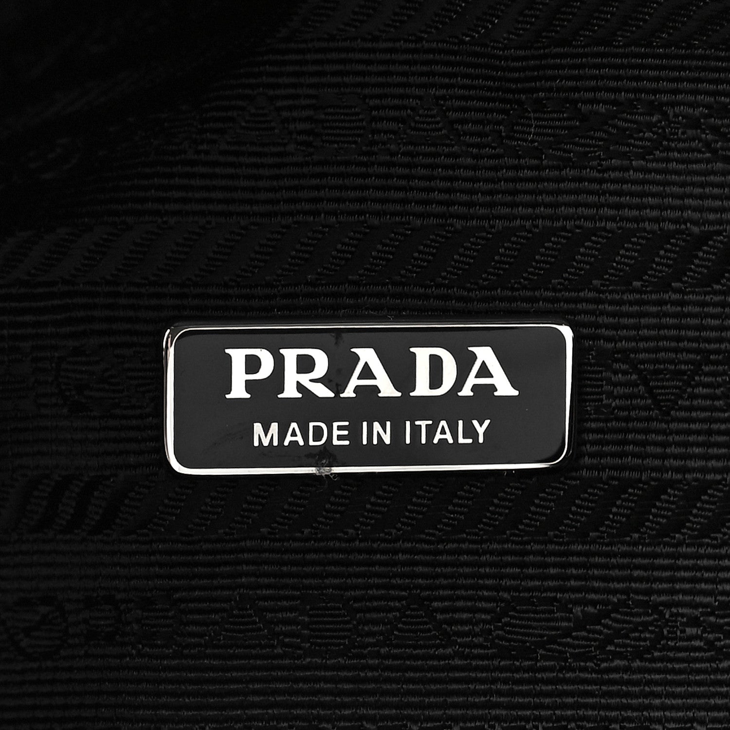 Prada Paillettes Vitello Triangle Crossbody Black 6 of 8