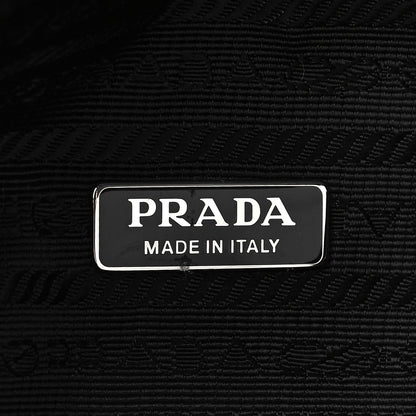 Prada Paillettes Vitello Triangle Crossbody Black 6 of 8