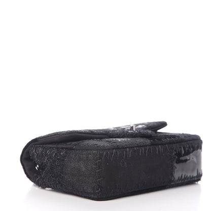 Chanel Tweed Patchwork Medium Single Flap Black 3 of 9