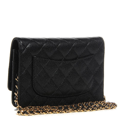 Chanel Caviar Quilted Wallet On Chain WOC Black 3 of 9