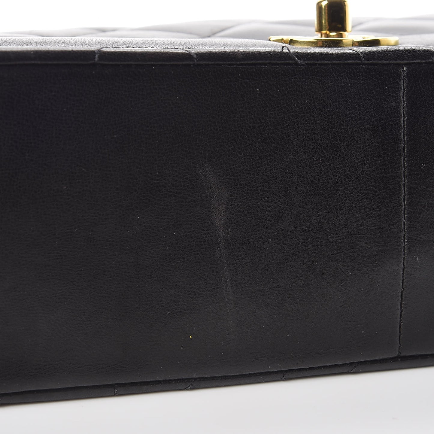 Lambskin Quilted Medium Single Flap Black