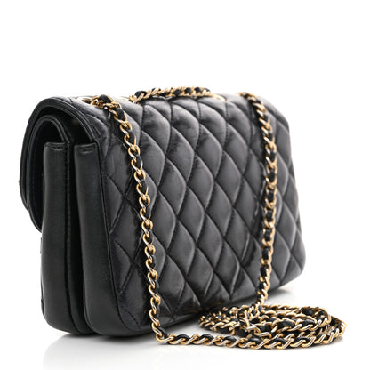 Chanel Lambskin Quilted Small CC Chic Flap Navy 3 of 13