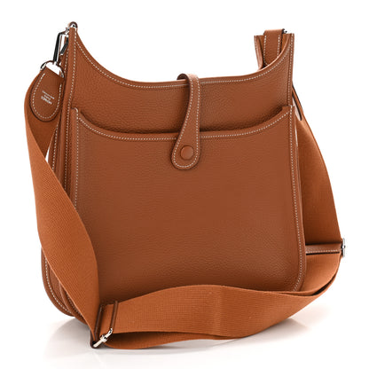 Hermes Taurillon Clemence Evelyne III PM Gold 3 of 11
