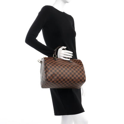 Louis Vuitton Damier Ebene Speedy Bandouliere 30 3 of 8