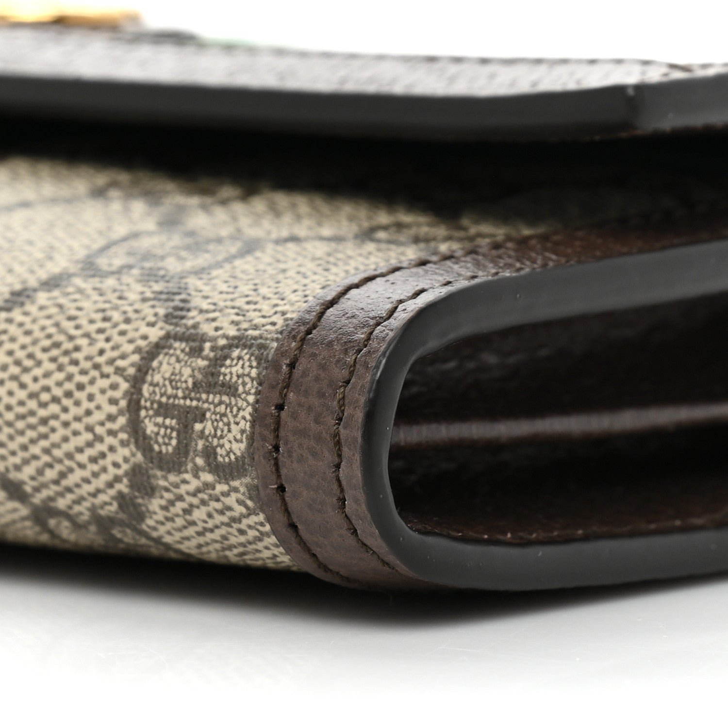 Gucci GG Supreme Monogram Web Ophidia Continental Wallet Brown 10 of 10