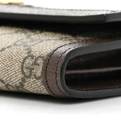 Gucci GG Supreme Monogram Web Ophidia Continental Wallet Brown 10 of 10